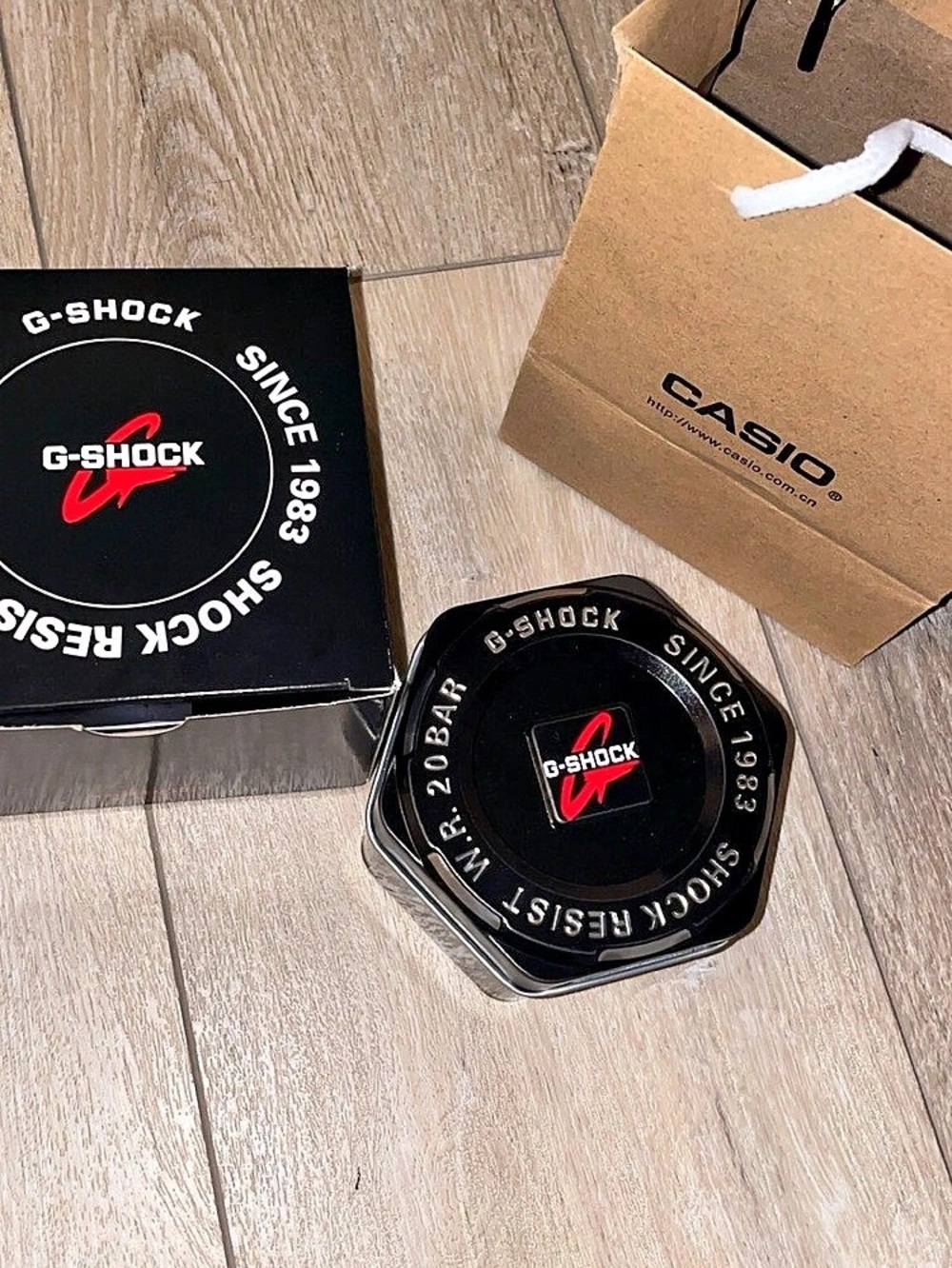“ G-Shock” Black And White Watches
